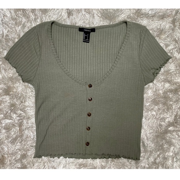 Button down crop top - Picture 3 of 5